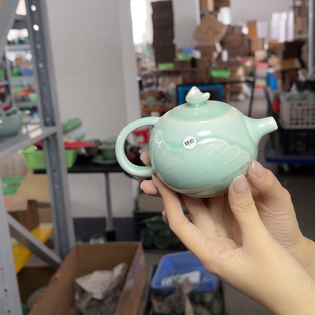 龙泉云间青瓷小米茶器