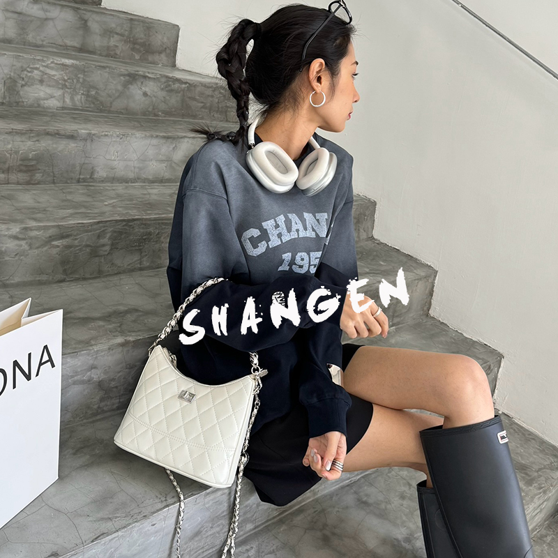 【南沙瑞熙】SK-92651-米白-23*9*19轻奢时尚女士新款单肩斜挎包