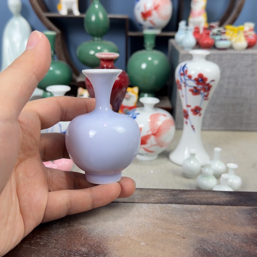 陶瓷手工小花器摆件