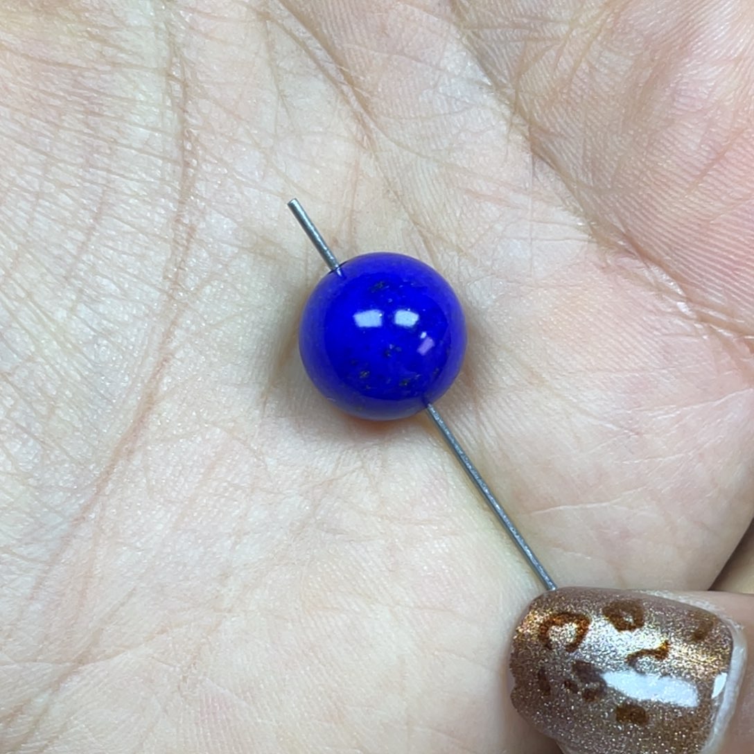 青金石12mm单珠未镶嵌那***-