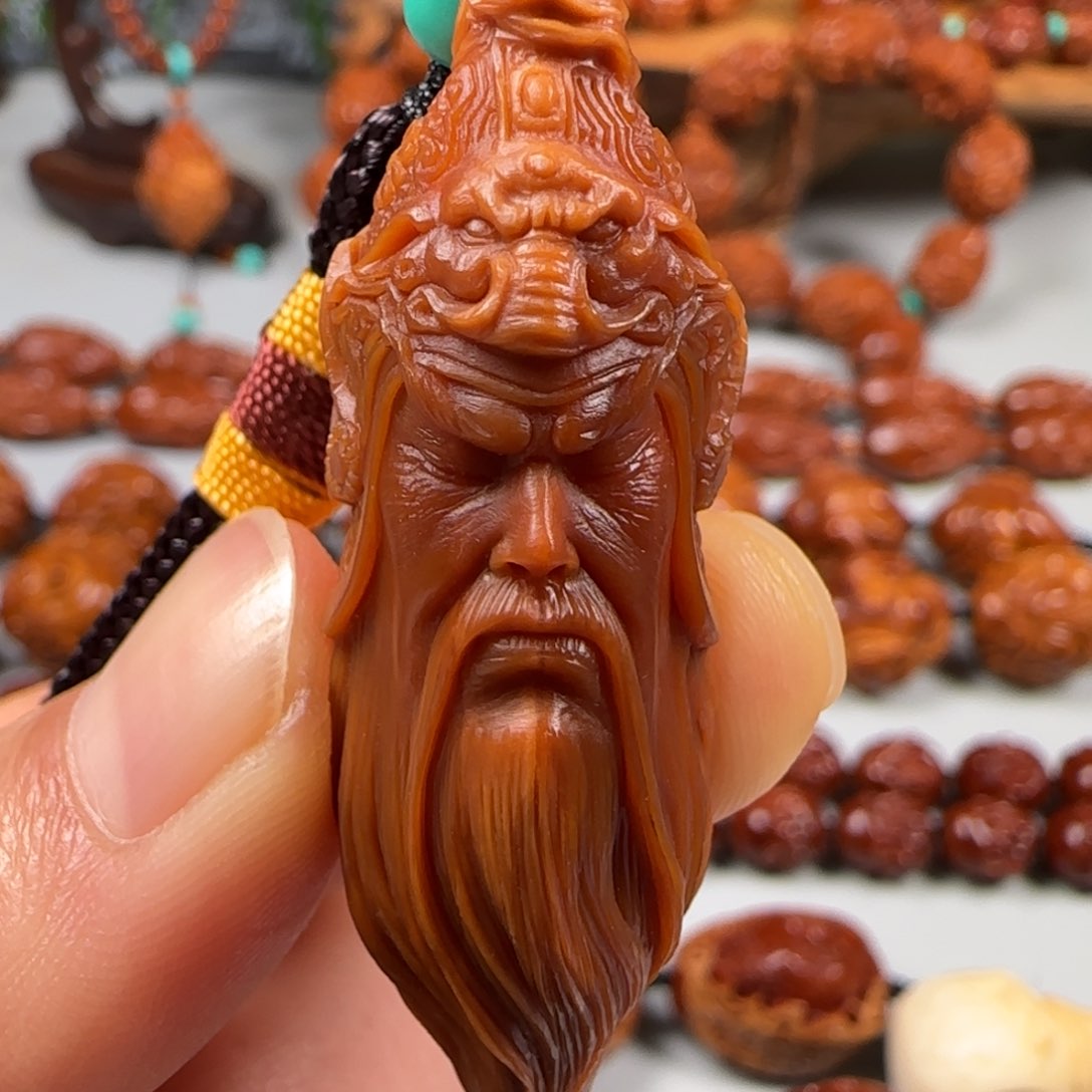 吊坠橄榄核关公单子