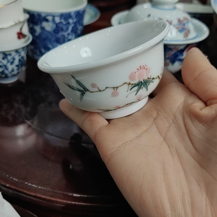 瓷片内绘外绘手工柴窑