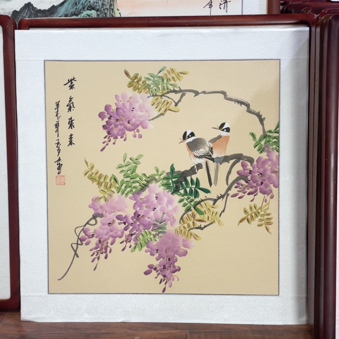 国画带框尺寸63*63厘米