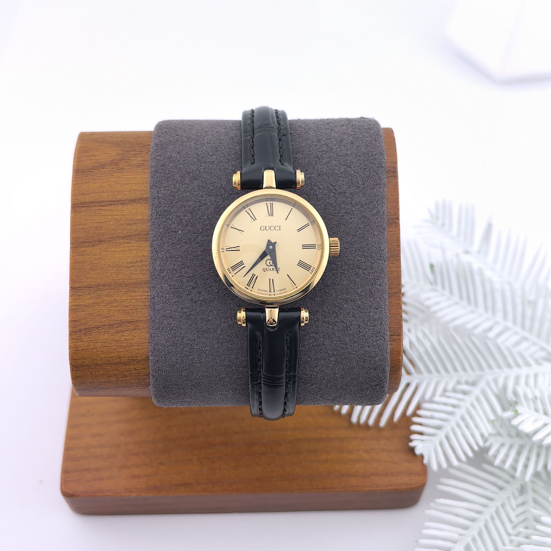 95新 GUCCI/古驰 手表中古古驰女表/石英机芯/表经21.5mm/01944
