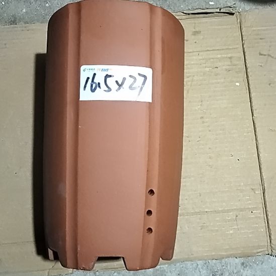 紫砂红泥抽角六方