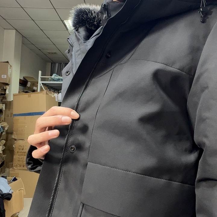 兔男士鸭毛领180码
