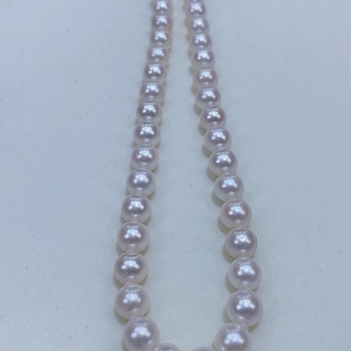 淡水珍珠颈饰银S925镶嵌9.3极光冷白毕业