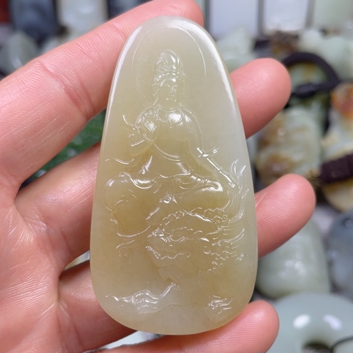 和田玉未镶嵌挂件