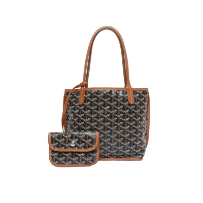 未使用 Goyard 小花Jerry 双面购物袋 Mini 20 金棕色