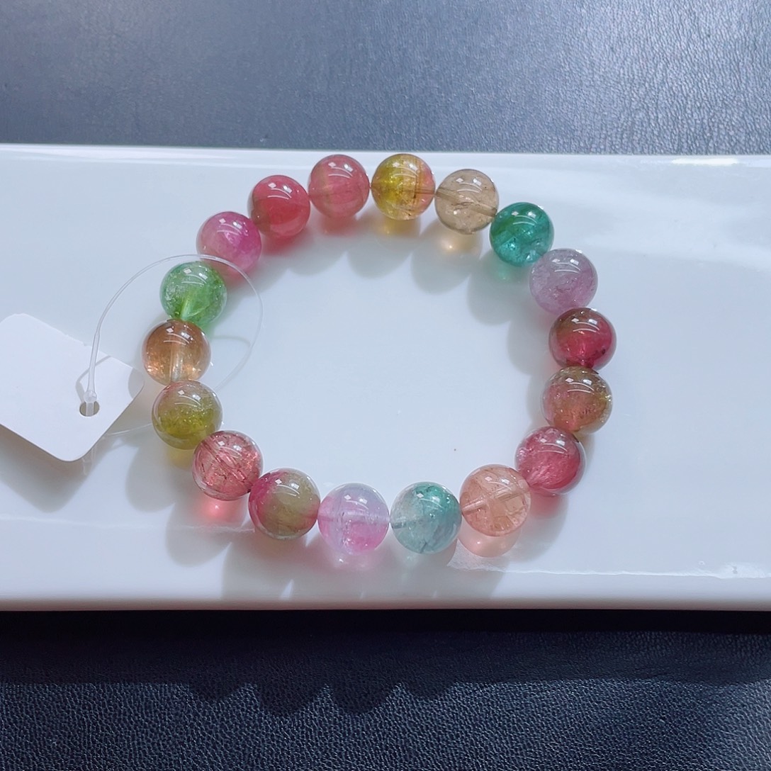 未镶嵌碧玺手链11.4mm左右