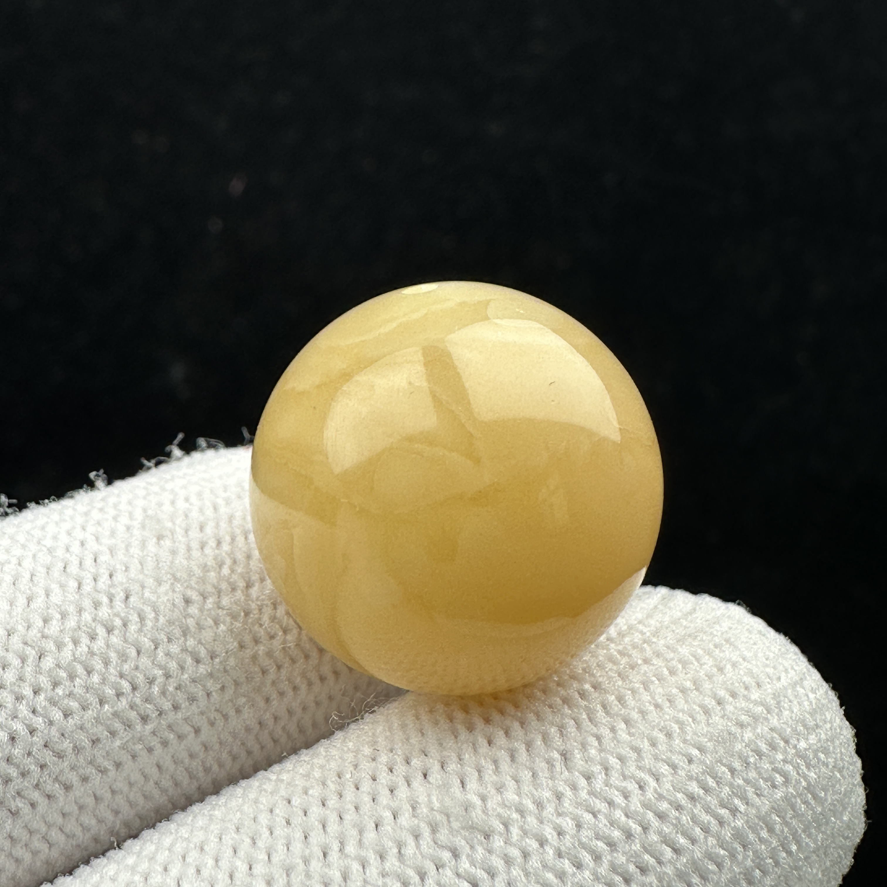 A1813天然蜜蜡圆珠19.2mm支持鉴定假一罚四