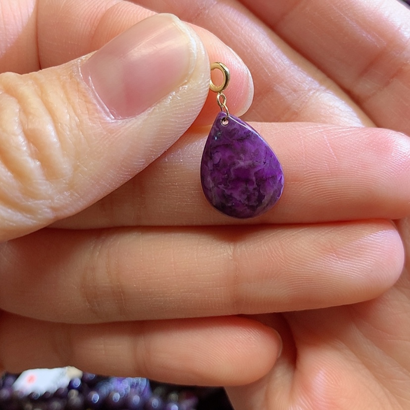 【闪购商品】苏纪石（舒俱来）吊坠18K金镶嵌