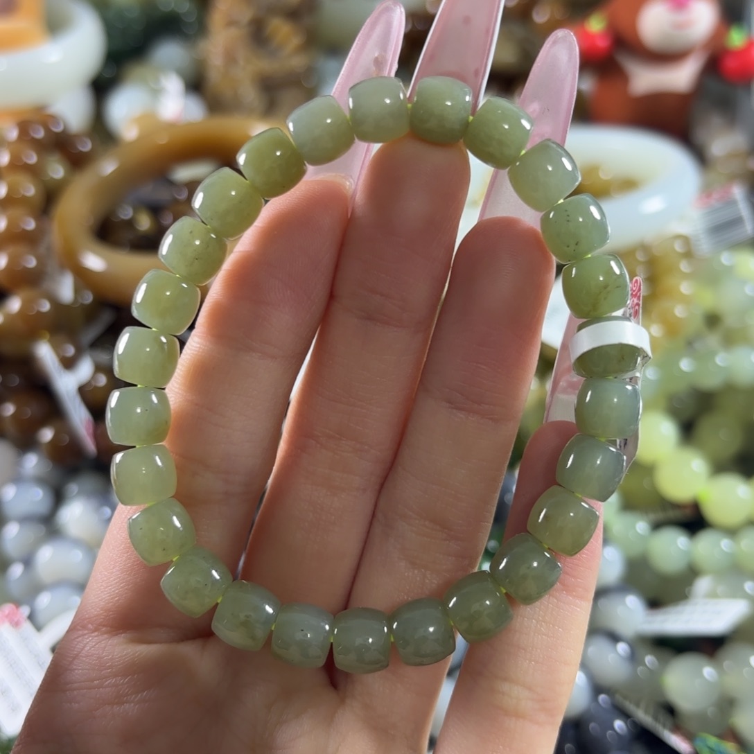 和田玉未镶嵌手链188