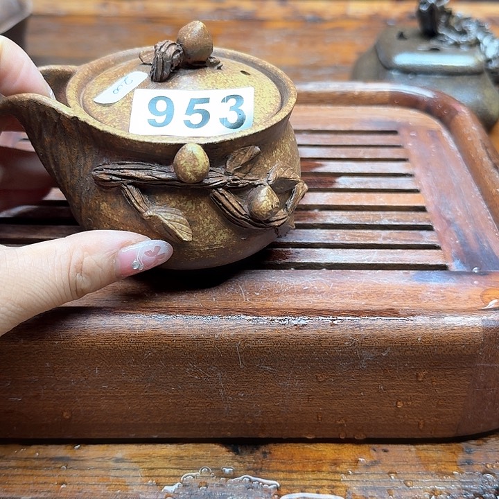 纯手工制作粗陶茶具