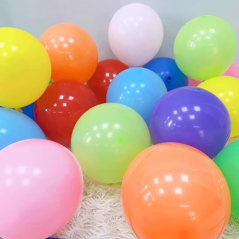 彩色气球加厚防爆儿童生日商场店铺开业布置结婚婚房装饰批发汽球