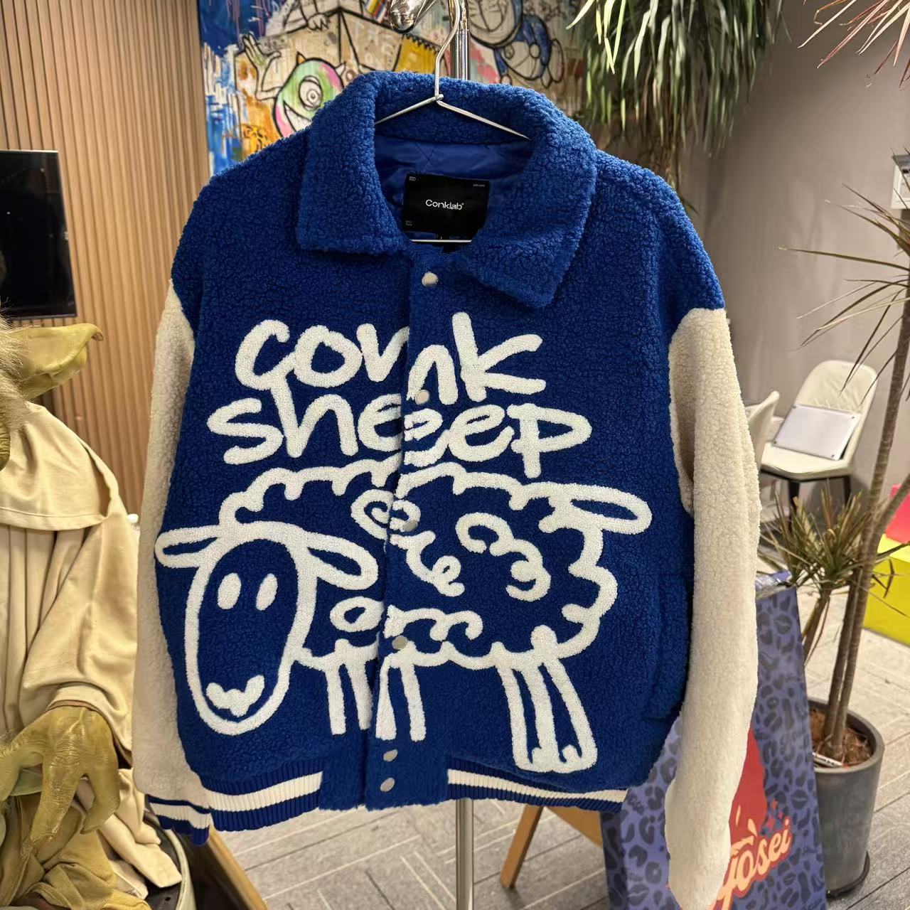 【聚猩03】CONKLAB蓝色摇粒绒外套 潮流服饰 尺码可选