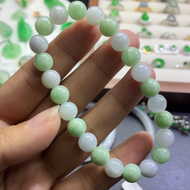 翡翠未镶嵌手链手串
