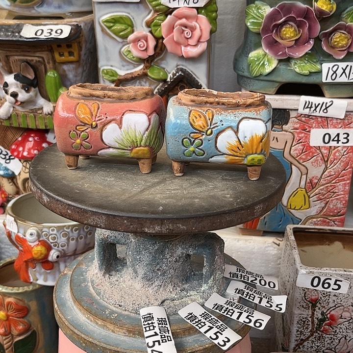 粗陶材质多肉花盆