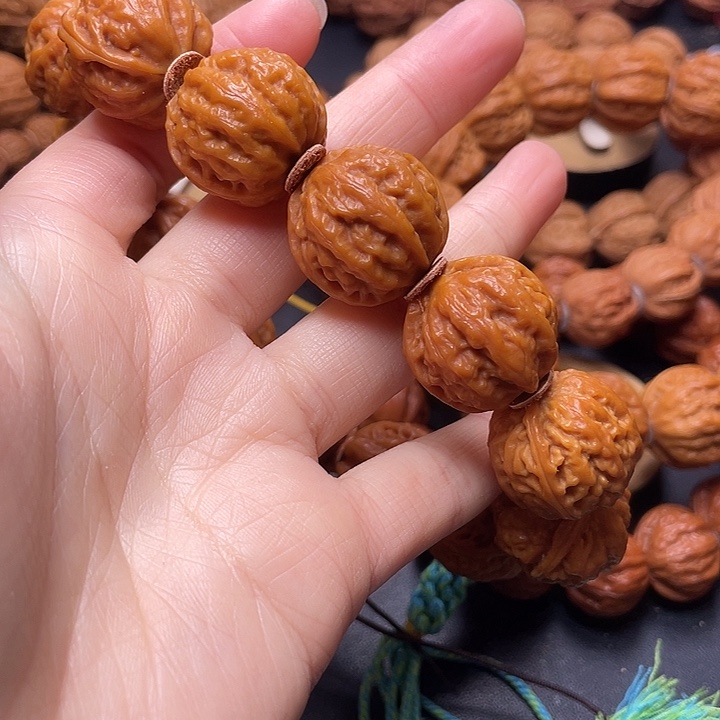 把件文玩核桃肉纹京八棱