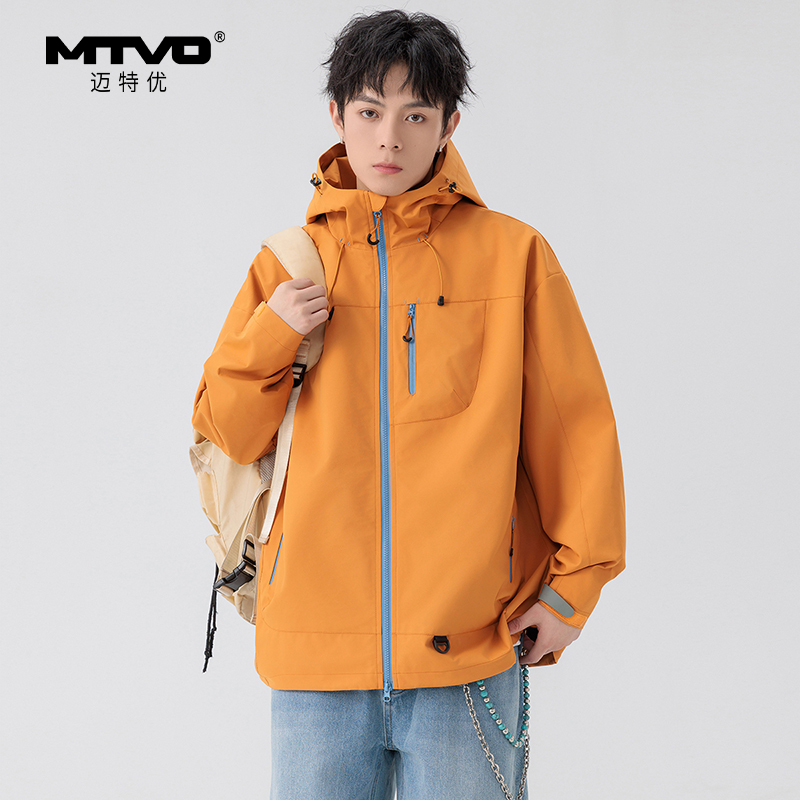 MontVoo/迈特优工装风休闲户外立领通勤外套冬季透气秋季夹克7870