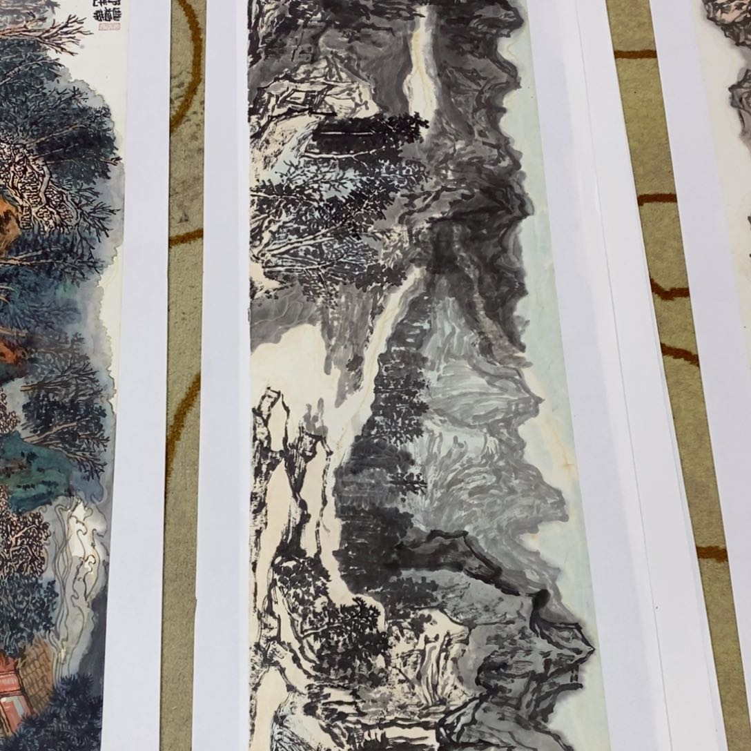 国画张*亮许永州四尺对开曈