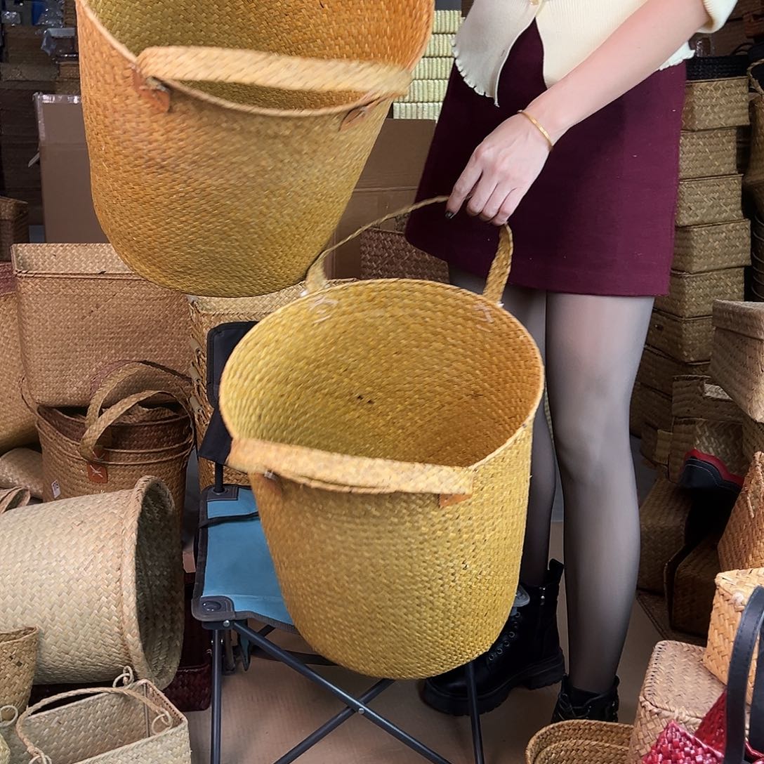 草编草编包/草编收纳盒微瑕疵