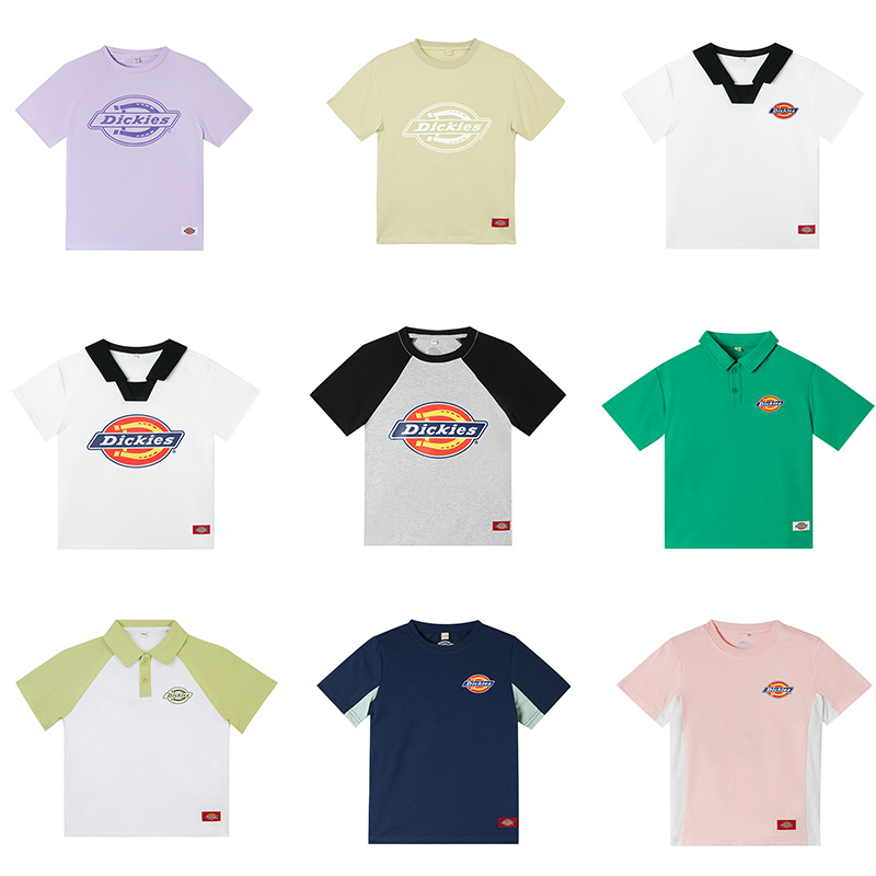 【夏季清仓合集】Dickies童装短袖男女童t恤美式潮流宽松圆领