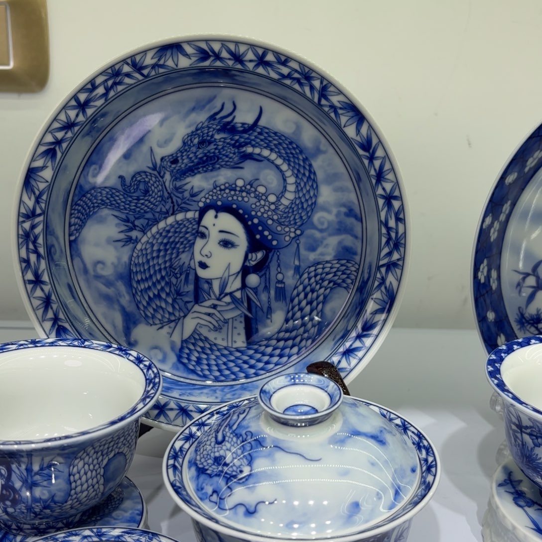 隔***王景德镇陶瓷五件套