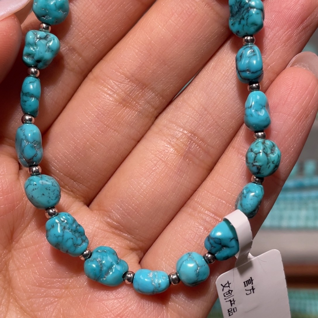 绿松石未镶嵌随行手串