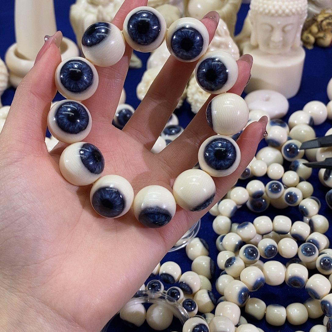 胖***管猛犸象牙手串/手链/手镯