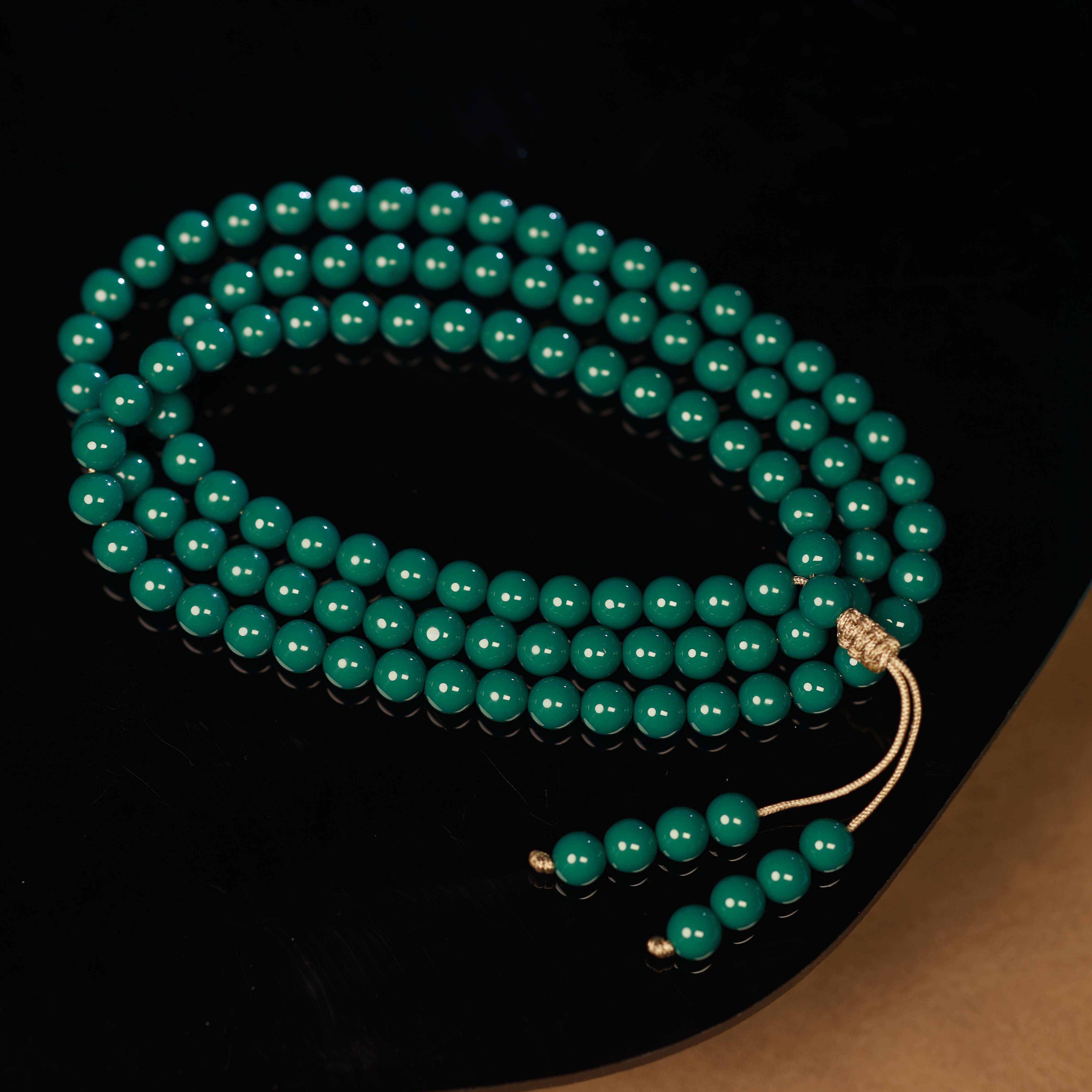 【大吉出品】-圆珠108念珠文玩手链项链佛珠多圈手串