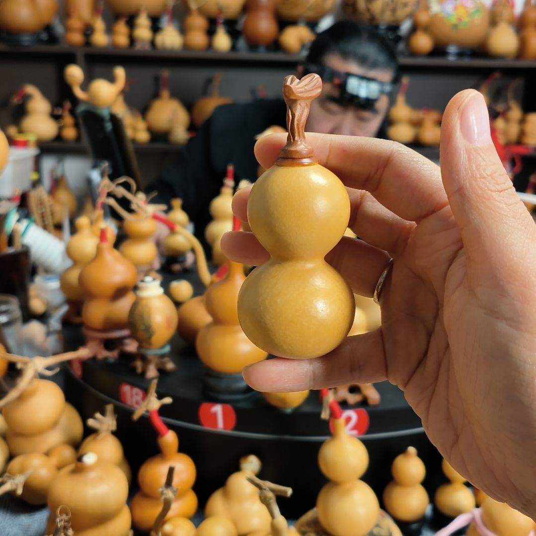 期***望葫芦福禄双全手把件