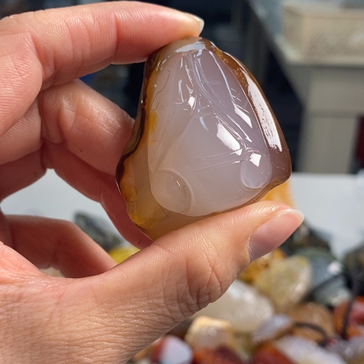 玛瑙/玉髓吊坠(不含链)未镶嵌