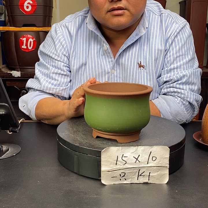 紫砂花盆货号一只K1