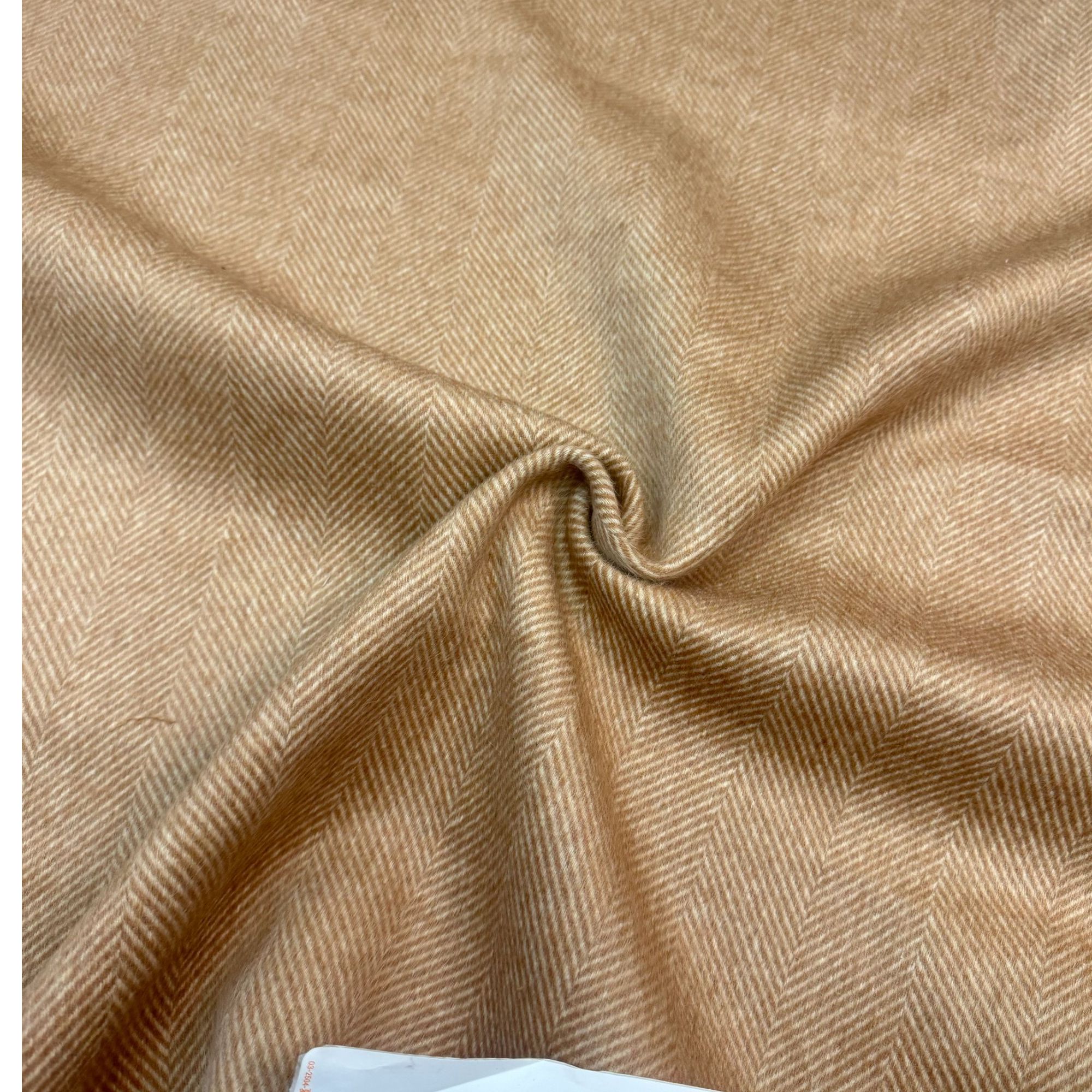 1000克【香槟色人字纹双面羊毛呢】冬季羊毛马甲西服外套面料