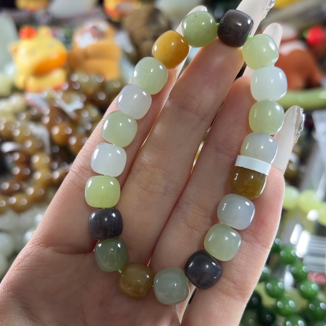 和田玉未镶嵌手链494