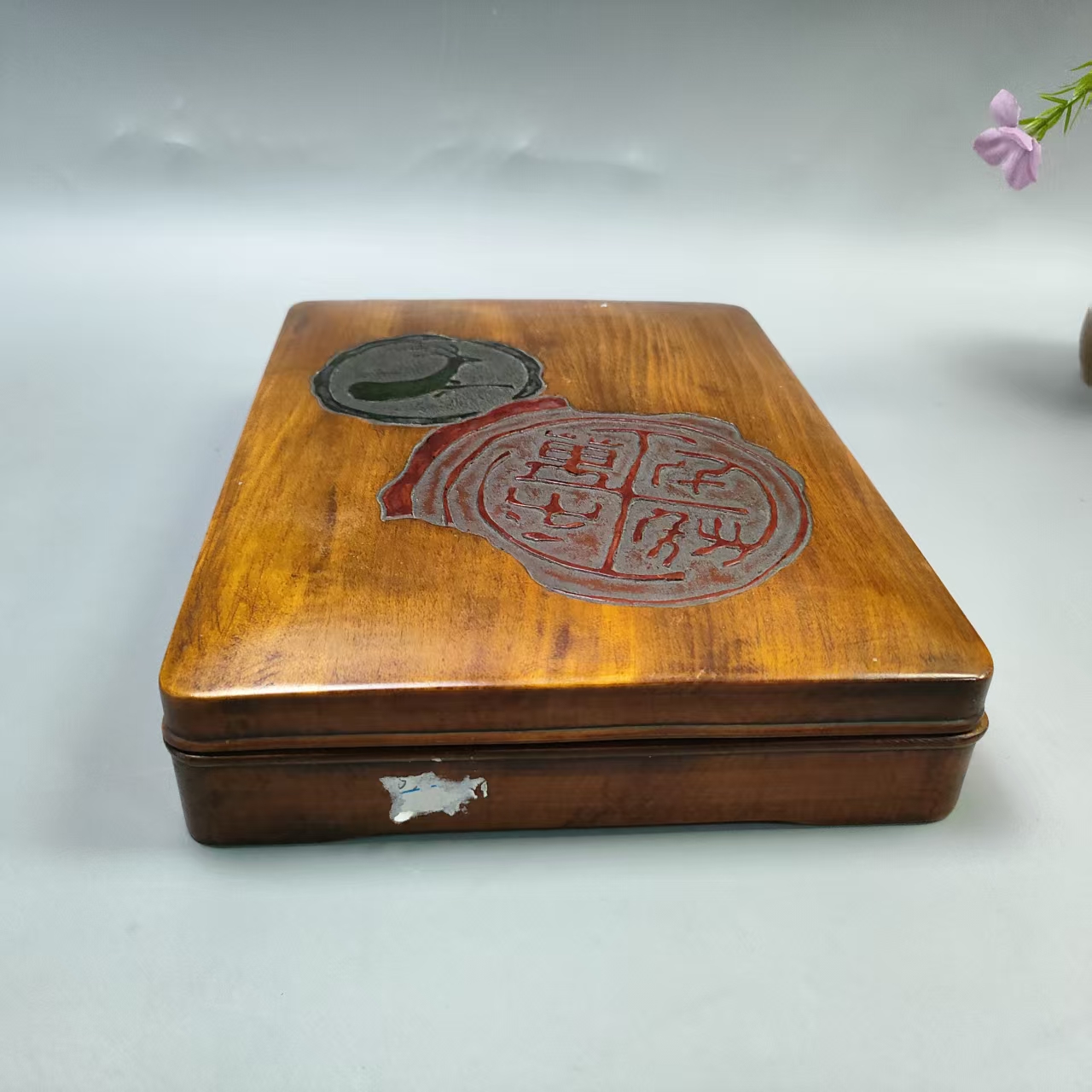 18-1.8聚1.6木制收纳盒摆件礼品茶周边（磨痕）