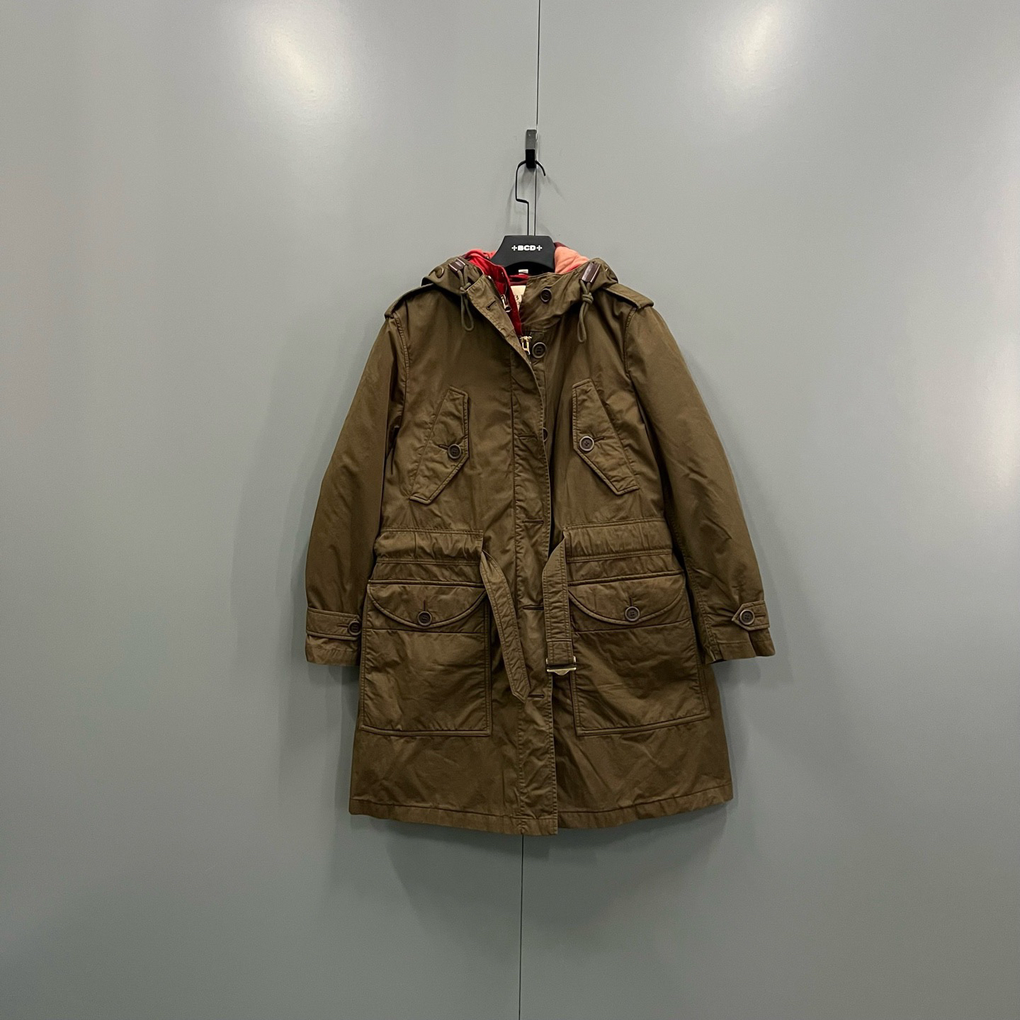 99新 BURBERRY/博柏利 ab111 103285 多口袋二合一大衣外套 S码