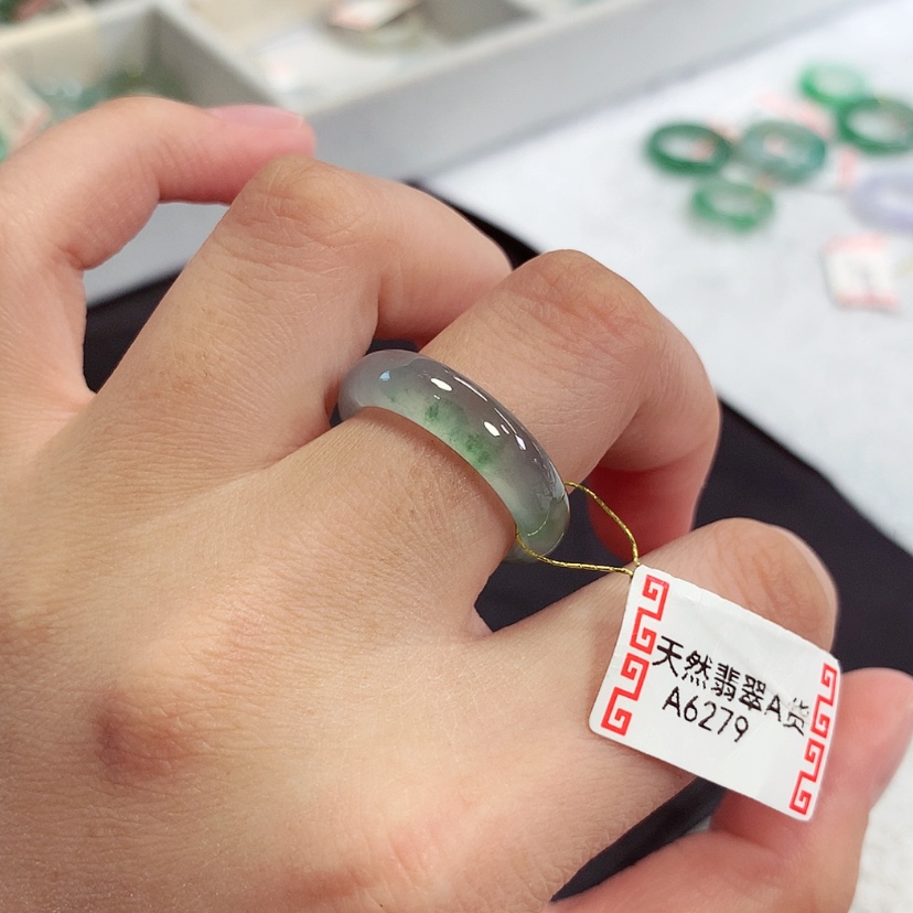 【闪购商品】未镶嵌戒指翡翠15号