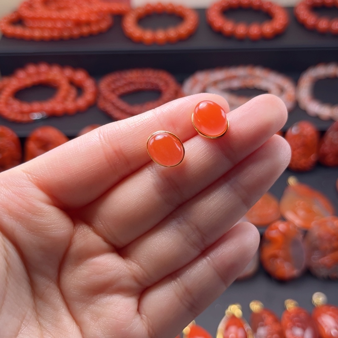 南红玛瑙南红银S925镶嵌