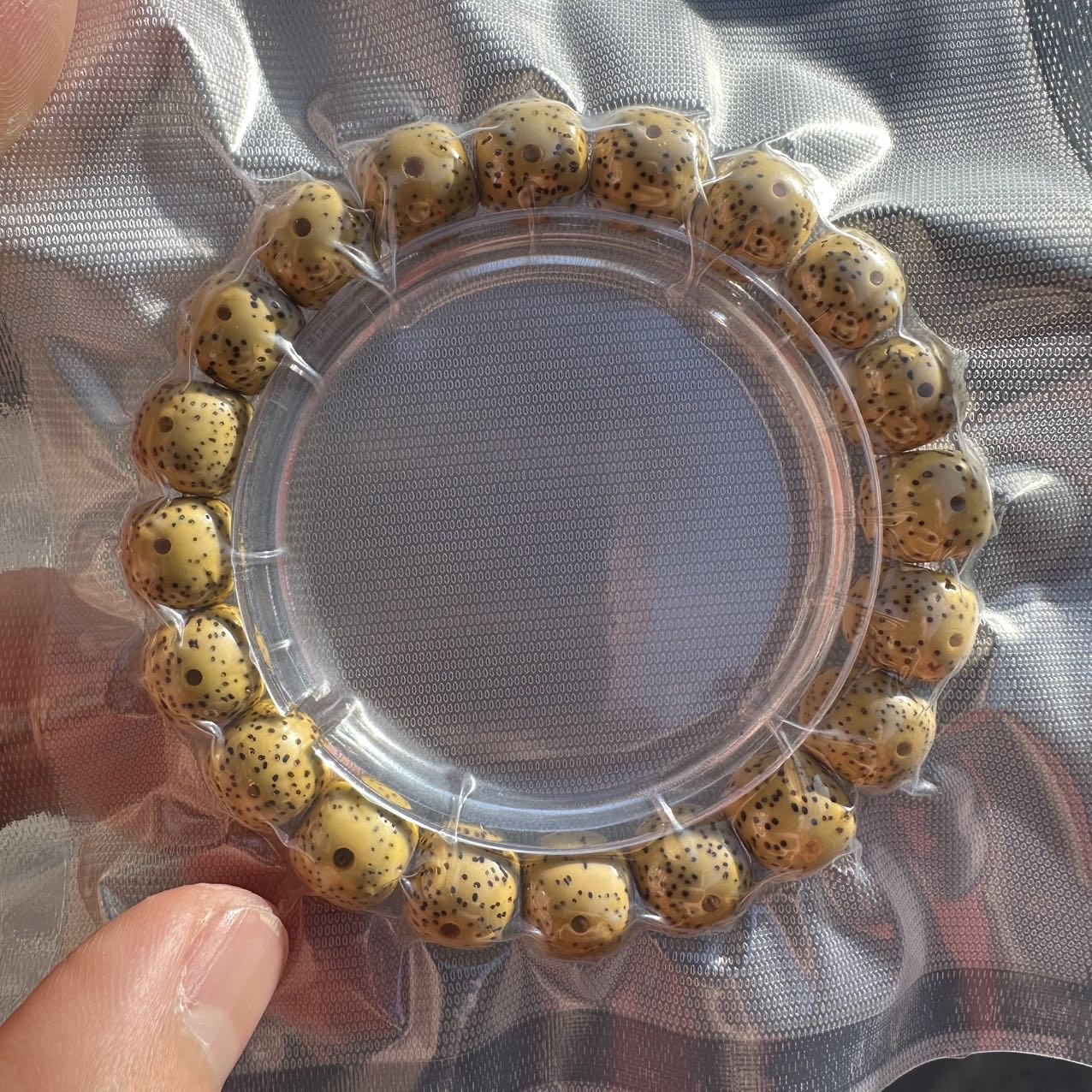 【阿钰推荐】LY30706-星月老型黄单圈手串-尺寸10+mm-10+mm