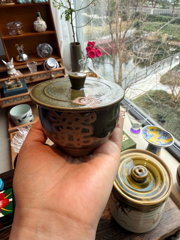 一只可爱的盖罐来了