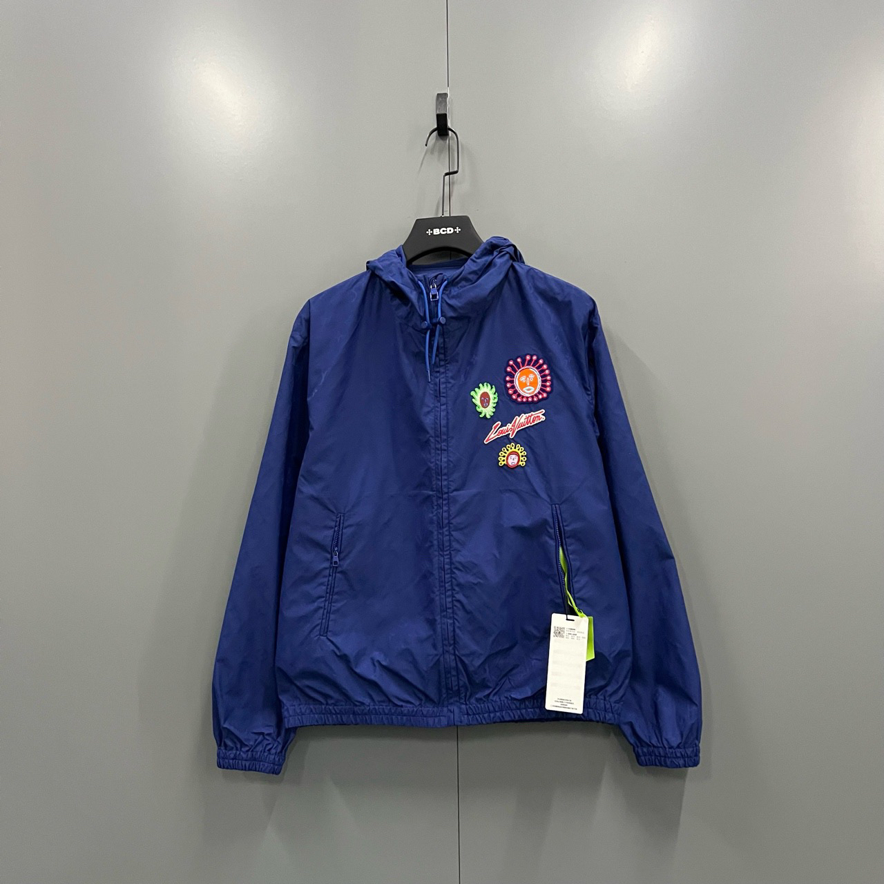 95新 LouisVuitton/路易威登 （bb）123 卡通字母满印连帽夹克 50码