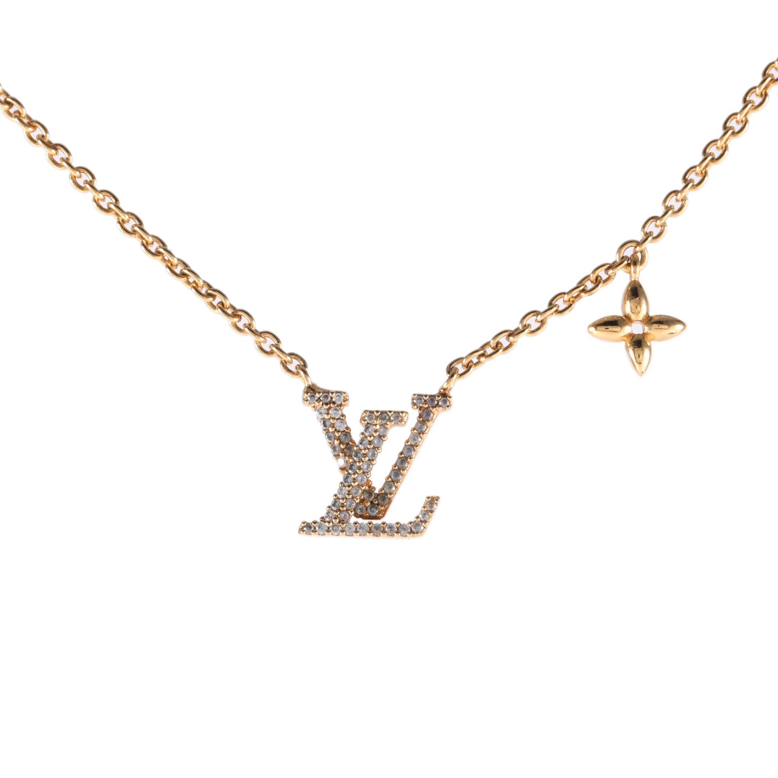 99新 LouisVuitton/路易威登 【66活动】 合金 LV带钻项链