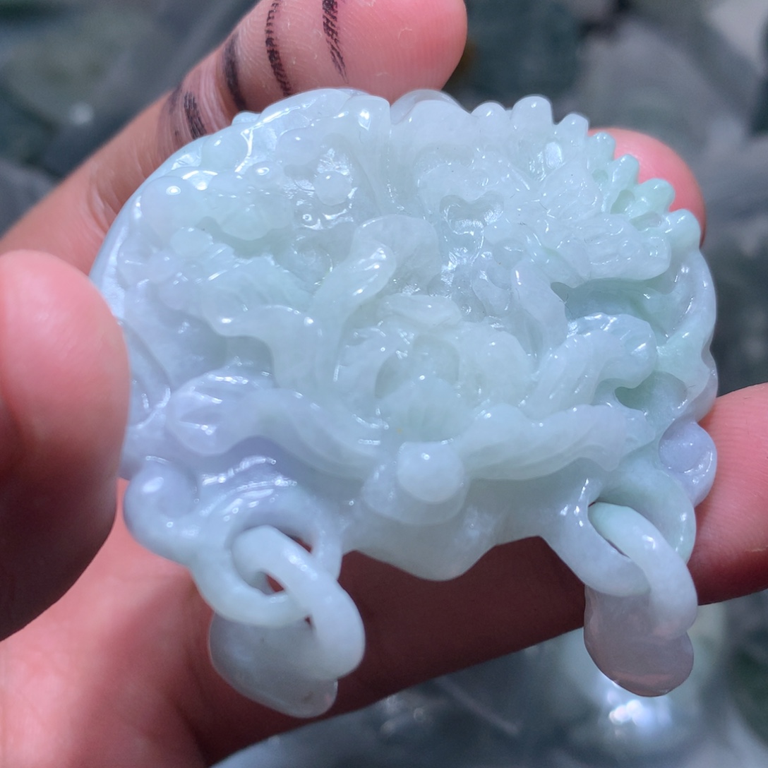 翡翠未镶嵌颈饰保真天然a货翡翠