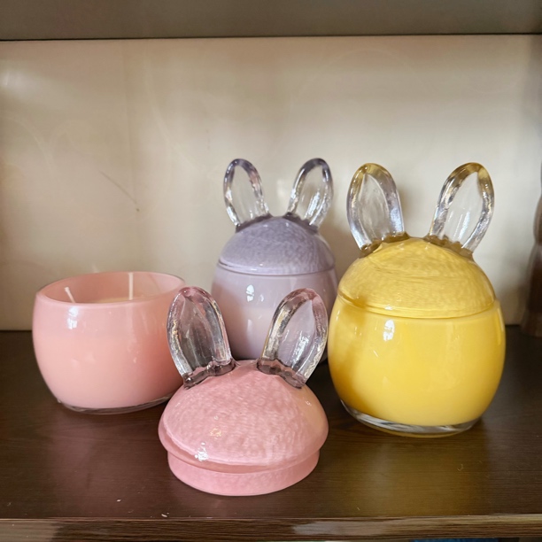 大胖兔子玻璃杯香薰蜡烛