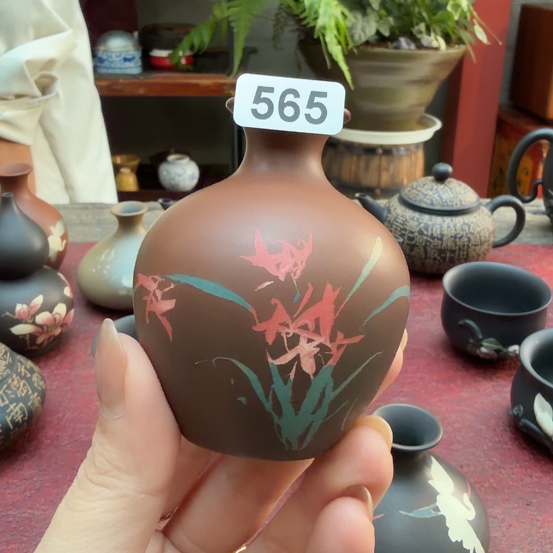建水紫陶手工花器