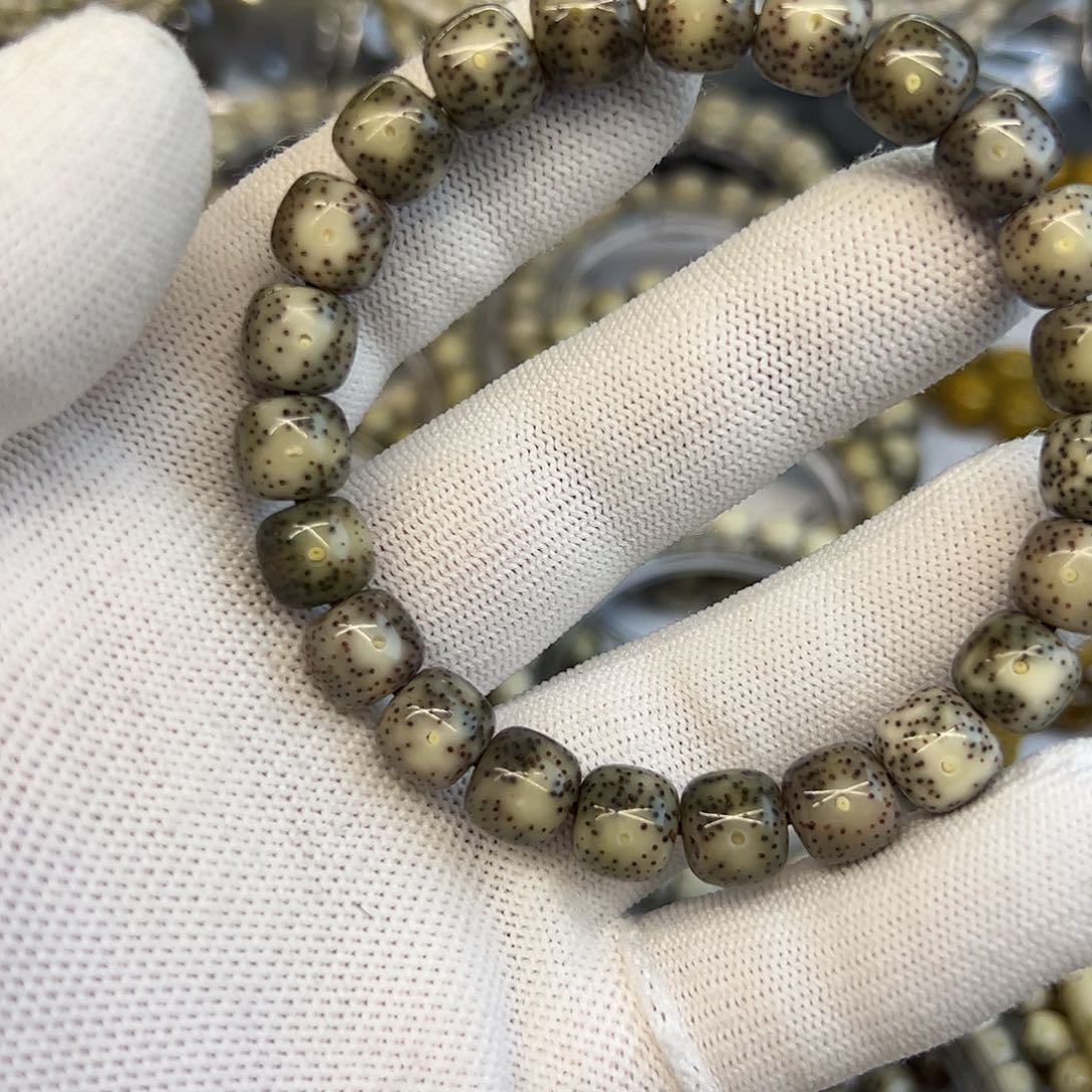 星月菩提手串糯冰青花瓷月朗星稀10✖️9