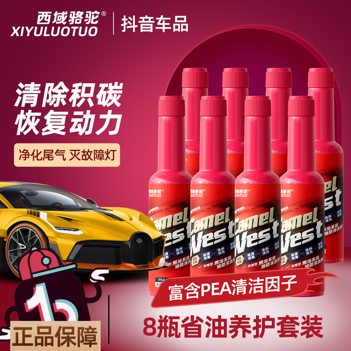 西域骆驼清洁养护燃油添加剂聚醚胺清除积碳燃油宝套装