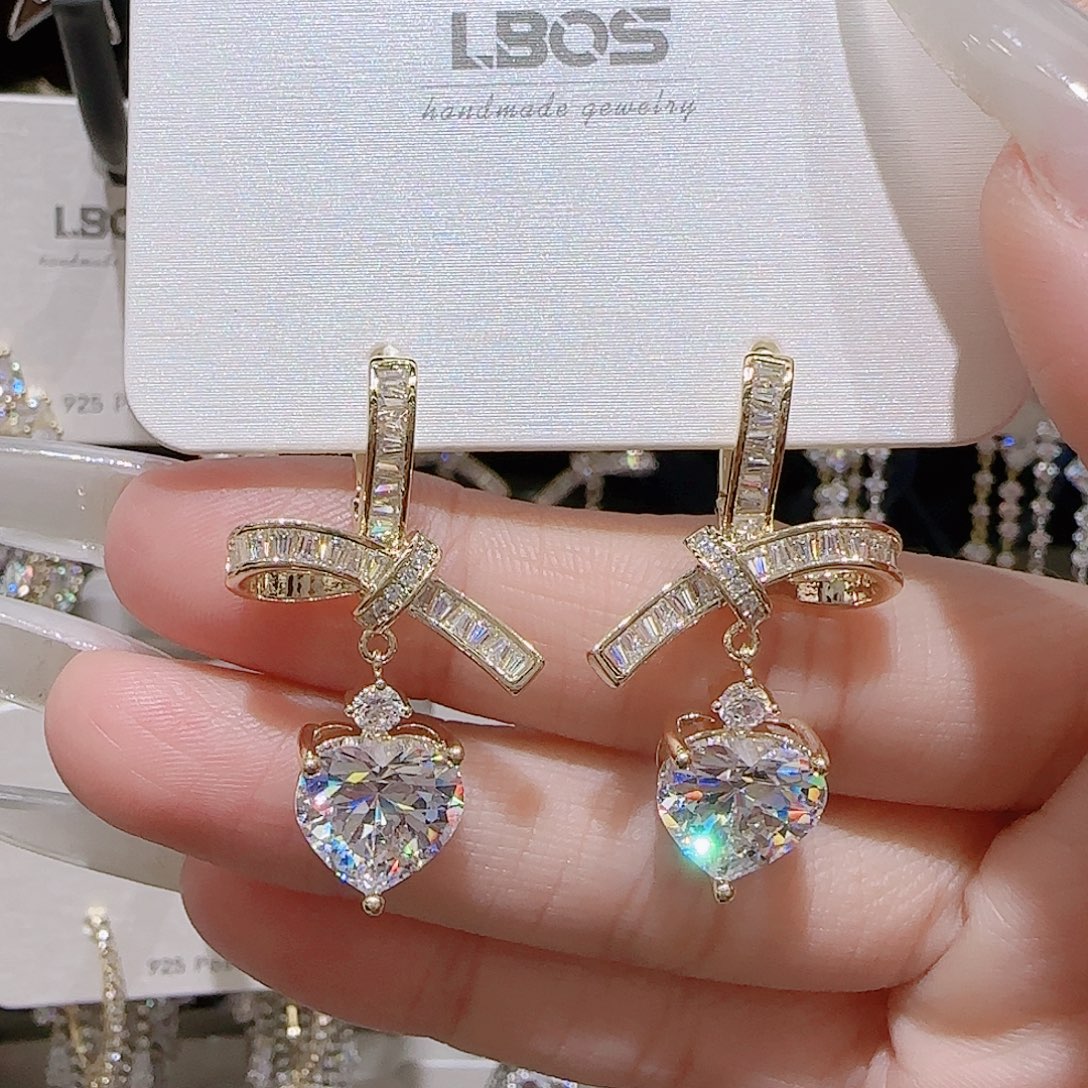 锆石铜合金925银耳环